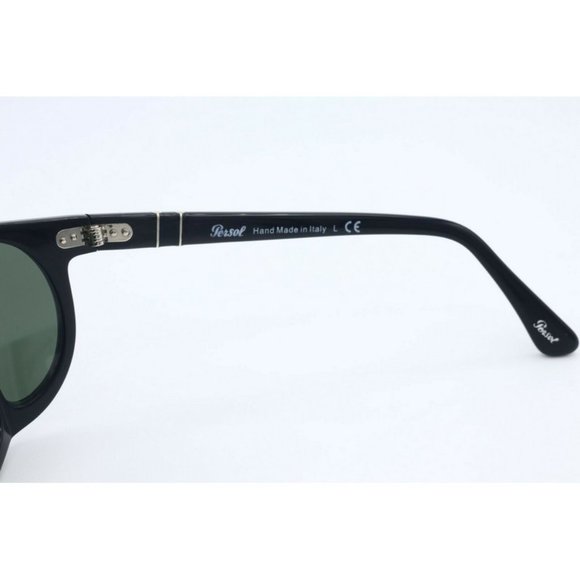 New Authentic Persol P00005 95/31 Black Square Sunglasses Grey Lenses 54mm - Picture 5 of 6